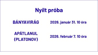 Nyílt próbák a színházban