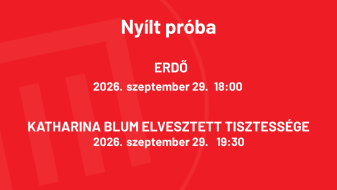 Újra nyílt próbák a színházban