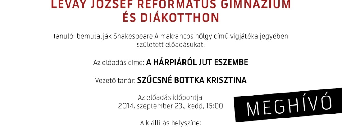 Shakespeare Nap - A Hárpiáról Jut Eszembe
